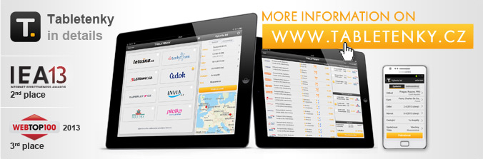 The first Czech-Slovak comparator of flight tickets price.